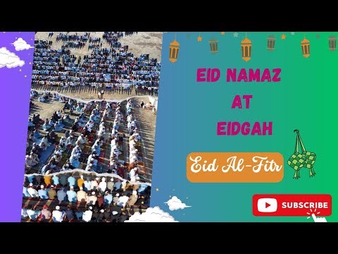 "Eid Namaz at Eidgah 🕌✨🕋 A breathtaking drone view capturing the serene moments of the prayer!