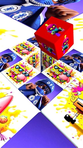 Crazy 3D Cube Chain Reaction 😱#roblox