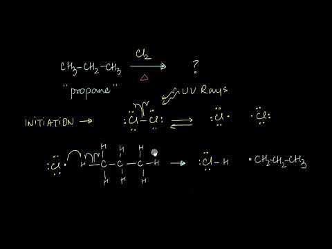 Chlorination of Propane | Free Radical Reactions | Chemistry | Khan Academy