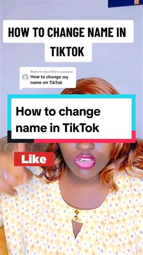 How to Change Your Name in TikTok