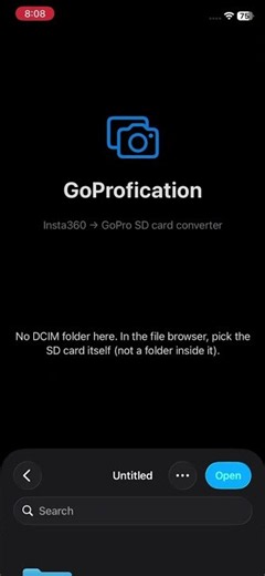 Screen Recording of GoProfication on iPhone11 iOS v26.6