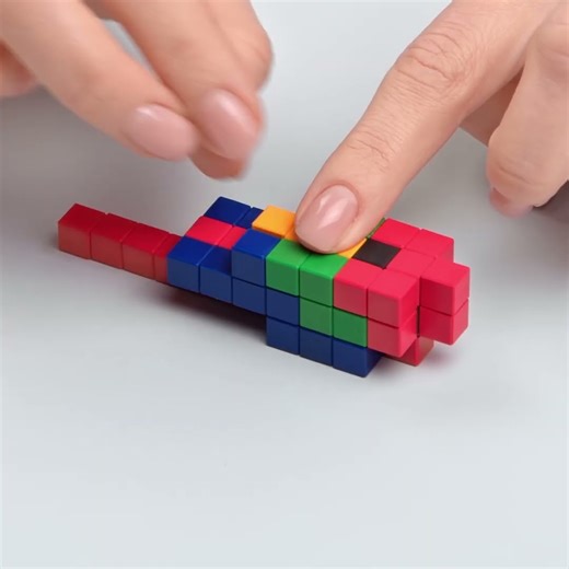 ✨🧲 Meet PIXIO Bright Animals – Build, Click & Create! 🦁🦊🦓 #diy #giftidea #hobby #magneticblocks #art