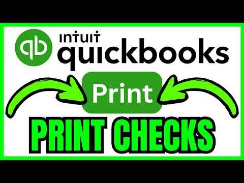 How To PRINT CHECKS In QuickBooks Online (QUICK & EASY) 2026