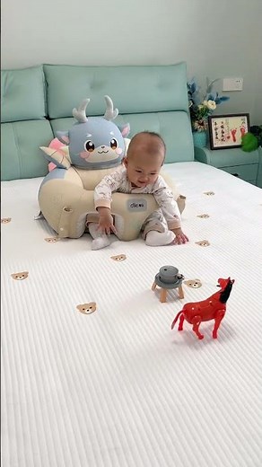 Push it, pull it, chase it — this toy keeps babies active and smiling 🐢💨#toys #baby