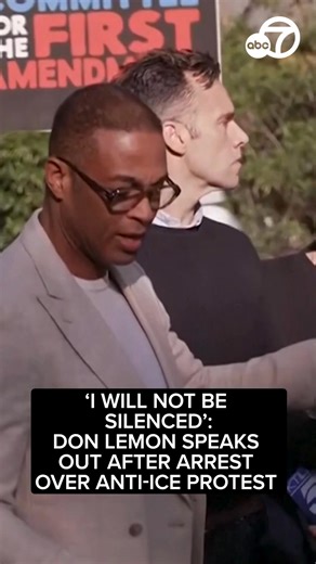 In brief remarks outside the courthouse after his release, Lemon said he was arrested for "something that I've been doing for the last 30 years, and that is covering the news," and vowed to not stop that work. | ABC7 News