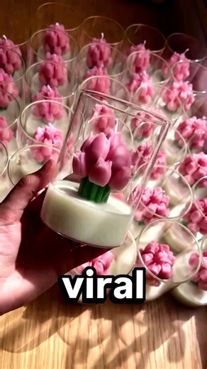 These Candles Look Like Flowers Trapped in Glass