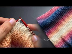 Stop Knitting Boring Ribbing! Try This 3D Herringbone Rib Instead