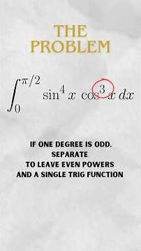 Simple rules to trig integrals #lineintegral #math #calculus