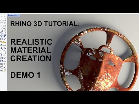 Rhino 3D Tutorial: Realistic material and texture creation