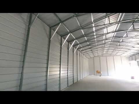 30x70 metal building shell complete | interior starts now