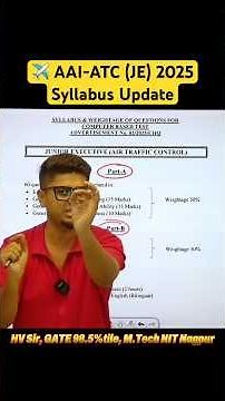 AAI-ATC 2025 Syllabus BREAKDOWN | Latest Update! By HV Sir #atc2025 #atcsyllabus #aaiatc2025