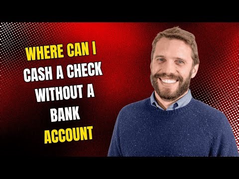 Where can I cash a check without a bank account or ID