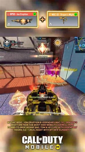 This is the BEST HIGH MOBILITY Overkill Perk Combo #codm #codmshorts #codmobile