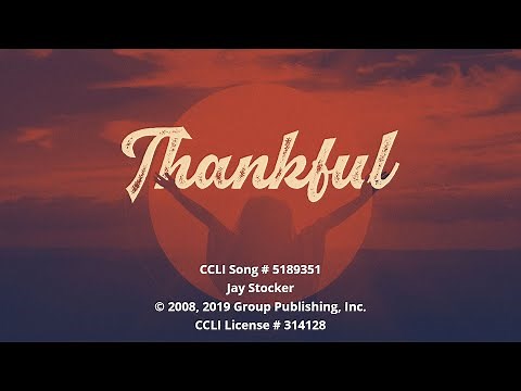 Thankful (I Wanna be Thankful)