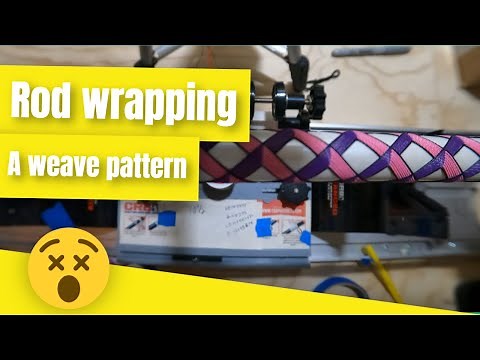 Rod wrapping tutorial _ A weave pattern