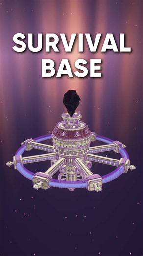 Minecraft | Futuristic End Base 🌌 #minecraft