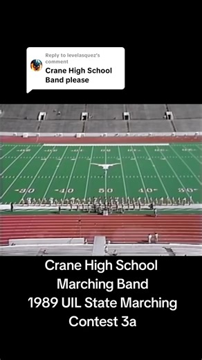 Crane High School Marching Band at 1989 UIL Contest