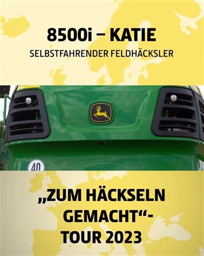Ganzpflanzensilage häckseln mit Katie, unserem 8500i Feldhäcksler. Alex Witt aus Deutschland nutzt dabei auch den HarvestLab Sensor um die Inhaltsstoffe zu erfassen. | John Deere