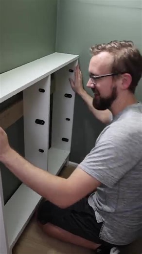 🔥 Ikea hacking this tiny under-the-stairs closet… now it’s a business HQ!💚