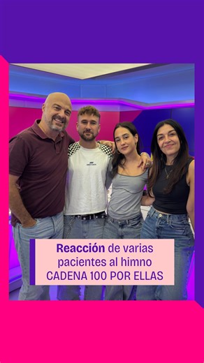 💜 Así han reaccionado varias pacientes en directo a la canción 'No dejaré de abrazarte' de Dani Fernández y Yarea, una melodía que nos llega al corazón Su fuerza es un recordatorio de lo poderosa que puede ser la música en los momentos más difíciles 🎶 ¿Quién o qué te da más fuerza a ti en los momentos complicados? ✨ 🫂 GRACIAS DANI Y YAREA. ¡Qué ganas de escucharla en directo el próximo 18 de octubre en el Movistar Arena! Escucha el himno completo de CADENA 100 POR ELLAS en CADENA100.es 🎧 | C