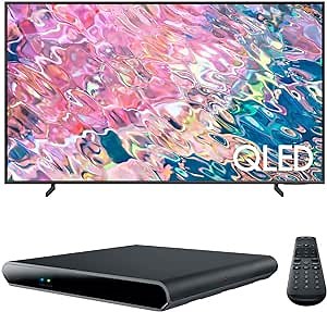 SAMSUNG 55 inch QN55Q60BA QLED 4K Quantum Dual LED HDR Smart TV Cord Cutting Bundle with DIRECTV Stream Device Quad-Core 4K Android TV Wireless Streaming Media Player