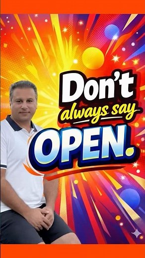 Diffetent ways to say “open” in English - learn synonyms