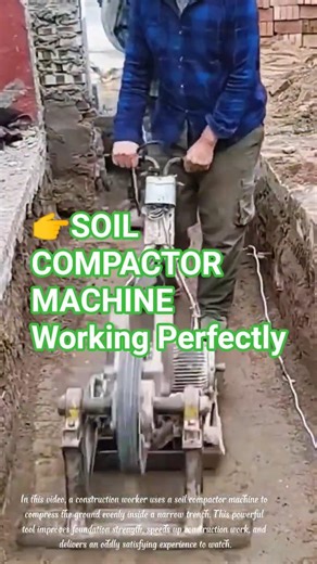 👉SOIL COMPACTOR MACHINE Working Perfectly #machine #workers #short