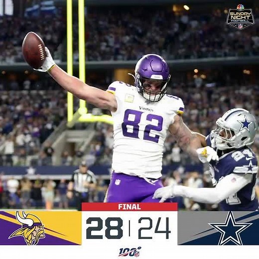 FINAL: Minnesota Vikings defeat the Dallas Cowboys to improve to 7-3! #SKOL #MINvsDAL | NFL