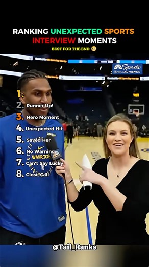 RANKING UNEXPECTED SPORTS INTERVIEW MOMENTS 🎤😳 #kindness #athlete #fyp #foryoupage #shorts