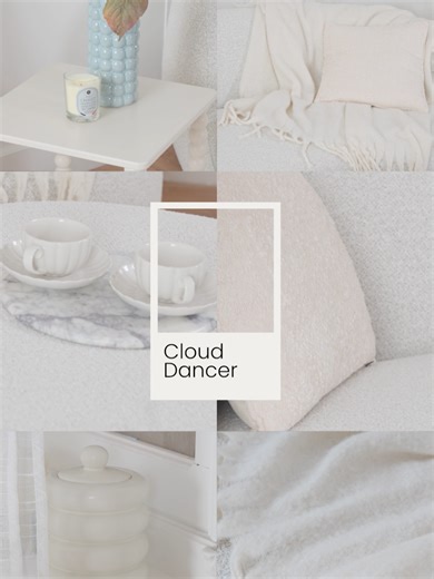 Laissez-vous porter par Cloud Dancer... ☁️✨ La couleur Pantone 2026 nous invite à la légèreté. Une nuance qui danse entre le blanc pur et la douceur d'un nuage. On a créé ce cocon pour vous y immerger. Prêts à vous laisser emporter ? 🤍 #CloudDancer #Pantone2026 #ColorOfTheYear #DesignInspiration #TendanceDeco2026