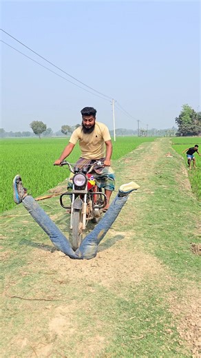 He Stopped for Moving Legs in the Road… Then His Bike Was Gone! 😱🏍️ | Hilarious Prank Twist