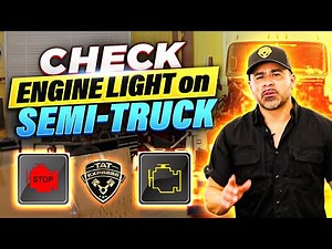 Check engine light on semi truck/check engine light flashing then stops/semi truck derated/stop eng.