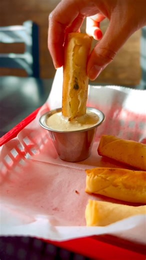 These Cigars don’t burn — they sizzle with flavor. 🔥 • • Our Mexican-inspired "Cigars" — zesty cottage cheese wrapped in a crispy spring roll, served with our signature HOMEMADE jalapeño ranch. 🚬🌶🤤 • • • Dine-in or take-out call 303-646-3333 to place your order! • • • • • • #elizabethcolorado #parkerfoodanddrink #castlerockcolorado #localbusiness #supportsmallbusiness #pizzalover #pizzatime #auroracolorado #desserttime #localeats #jacs #coloradorestaurants #smalltownliving #smallbusiness #ap