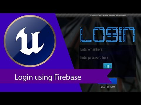 Unreal Engine : Login, Register using VaRest plugin and Firebase free project part1