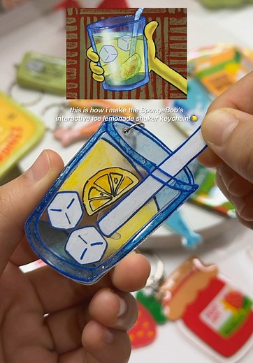 Create a SpongeBob Ice Lemonade Shaker Keychain