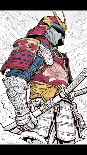 Samurai animation drawing