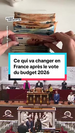 Changements en France après le vote du budget 2026