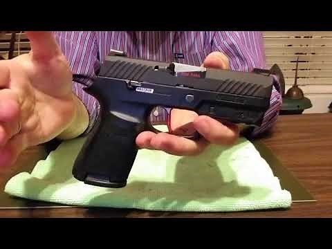 Lima 5 and a Romeo 1 Optic installed on a Sig Sauer P320