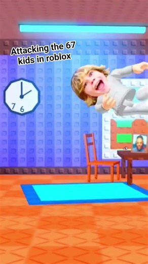 Attacking the 67 kid in roblox #roblox #robloxfunny #game #games #gaming #fun #funny #6 #7 #67 #meme