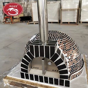 [Hot Item] Clay Commercial Dome Outdoor Oven Wood Fired Pizza Oven for Restaurant
