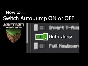 Minecraft Bedrock PE: How to Switch Auto Jump ON or OFF
