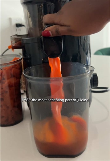 Satisfying Moments of Fresh Juice Pouring