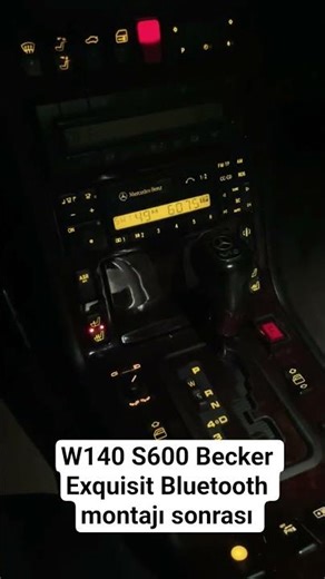 W140 S600 Becker Exquisit Bluetooth montajı sonrası