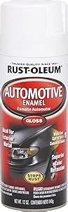 Rust-Oleum 252468 Automotive Enamel Spray Paint, 12 oz, Gloss White