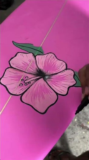DIY Surfboard Makeover | Painting Floral Surf Art Using Surfpaints