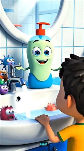Wash Your Hands Properly 🧼 | Fun 3D Cartoon for Kids