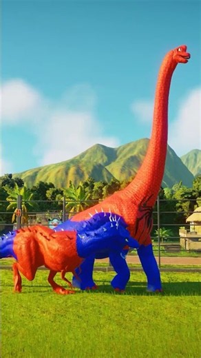 2 Head Tyrannosaurus Rex Hunting Spider Brachiosaurus