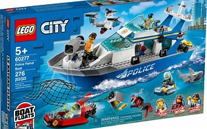 乐高 城市 60277 警察巡逻艇 速组评测
