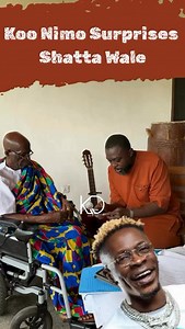 Legendary Ghanaian musician, Agya Koo Nimo, born Daniel Amponsah, one of the pioneers of Palm Wine Music (another popular Highlife protege) finally spoke with Shatta Wale, African Dancehall King, as he wished. Agya Koo Nimo, is considered one of the greatest musicians from Ghana 🇬🇭 that opened ways and sold Ghana music worldwide through Highlife Music. | Shatta Movement International