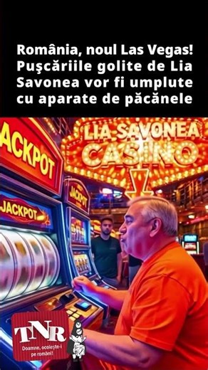 România, noul Las Vegas! Puşcăriile golite de Lia Savonea vor deveni săli de păcănele